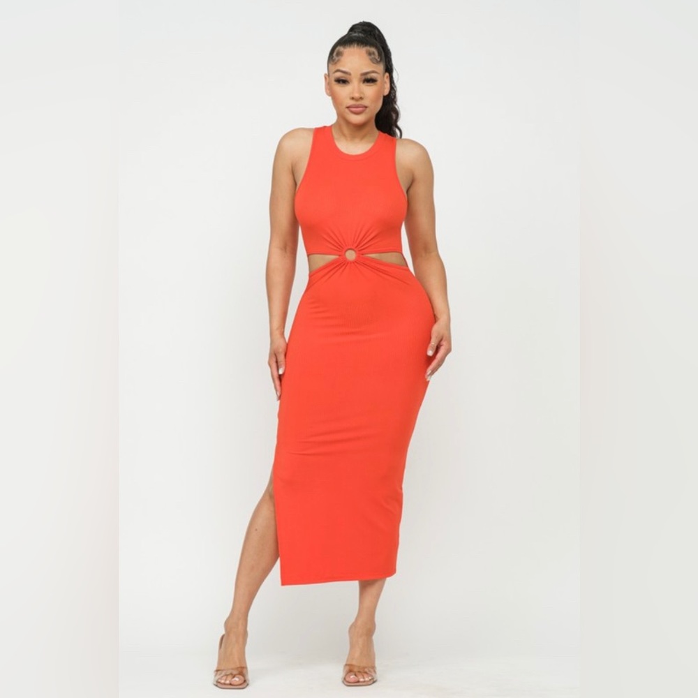 Cut out midi dress
